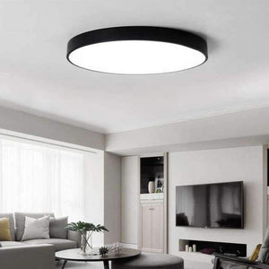 Planet Gates Black / 23x5cm 8W / Neutral Light Modern Lights Bedroom Living Room Hotel Project Commercial Ceiling Lamp Ultra Thin Slim Round Surface Mounted Led Ceiling Lamp
