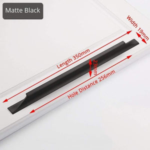 American Style Black Cabinet Handles Gold Solid Aluminum Alloy Kitchen Cupboard Pulls Drawer Knobs Furniture Handle Hardware