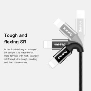 Planet Gates Black / 25cm Baseus Lighting USB Cable For iPhone X XS Max XR 8 7 6 6s Plus 5 5S SE iPad Fast Charging Charger Data Cord Mobile Phone Cables