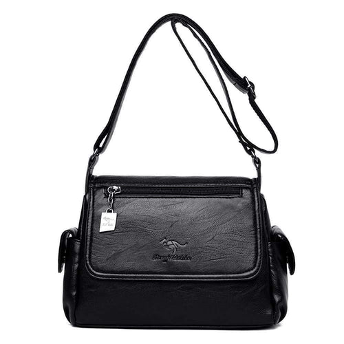 Fashion Soft Leather Luxury Handbags Women Bags Designer Multi-pocket Crossbody Shoulder Bags