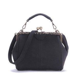 Planet Gates Black / 28X11X20CM Vintage Shoulder Bags Women Matte Pu Leather Clip Women Messenger Bag Small Brand Designer Female Handbag Ladies Sac