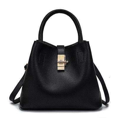 Planet Gates Black / 29 x 13 x 22 cm Women Handbags  Famous Fashion Brand Candy Shoulder Bags Ladies Totes Simple Trapeze Women Messenger Bag sac a main