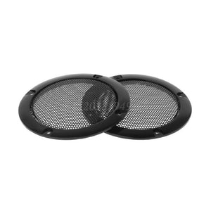 Planet Gates black 2PCS Speaker Grills 3" Protective Subwoofer Frame Grille Cover Steel Mesh Decorative Circle DIY Accessories