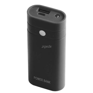 Planet Gates Black 2x18650 Battery Charger 5V USB Mobile Power Bank Case Kit DIY Box Phone Case Z17 Drop ship