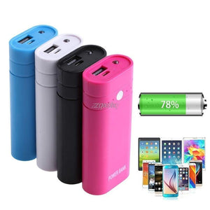 Planet Gates Black 2x18650 Battery Charger 5V USB Mobile Power Bank Case Kit DIY Box Phone Case Z17 Drop ship
