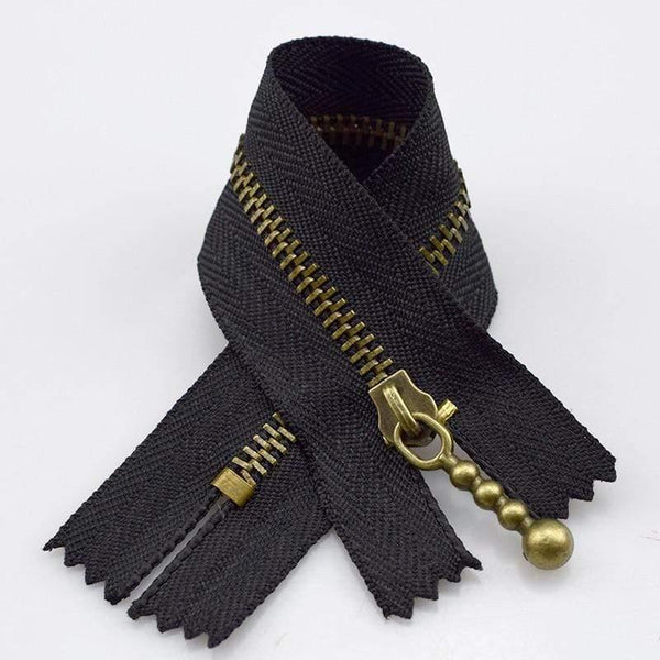 Planet Gates black / 3# / 15cm 10pc Meetee Metal Zippers 15/20/30/40cm 3# Close-end Zip Bronze For DIY Sewing Bags Jeans Shoes Clothing Tailor Craft Acessories