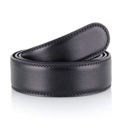 Male Automatic Buckle Belts No Buckle Belt Brand Men High Quality Male Genuine Strap Jeans Pu Belt  Mens Belts Luxury 3.5cm