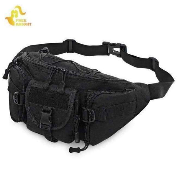 Planet Gates Black 3-5L Waterproof Tactical Waist Bag Molle Bag Unisex Fanny Pack Fishing Climbing Hunting Outdoor Sports Belt Bag