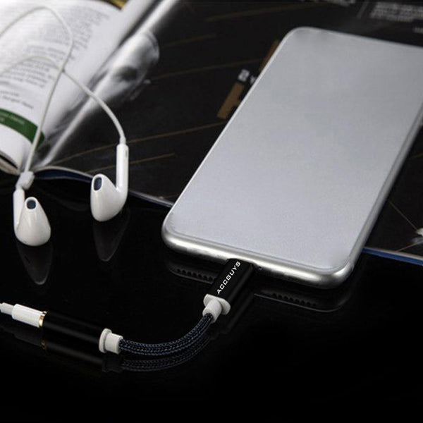 Planet Gates black 3.5mm Earphones Audio Adapter ACCGUYS Audio Converter For iPhone XS/7/7 plus/8/X/8 plus/5 5S 5E 6 For 3.5mm Jack Extension Cable