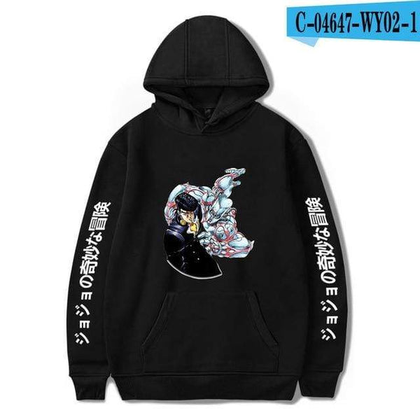 Planet Gates black 3 / XS JoJo's Bizarre Adventure Hoodies Sweatshirts Men Women Harajuku Hoodies Anime Fashion Hoodie Japanese Streetwear Cartoon Hoodies