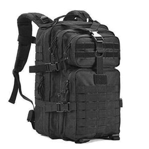 Planet Gates Black / 30 - 40L Military Tactical Assault Pack Backpack Army Molle Waterproof Bug Out Bag Small Rucksack for Outdoor Hiking Camping Hunting