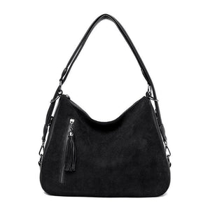 Black Faux Suede Shoulder Bags For Women  Crossbody Bags For Women Luxury Handbags