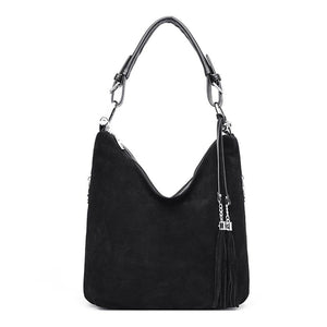 Luxury Handbag Women Bags Designer Crossbody Bags For Women Black Faux Suede Shoulder Bags