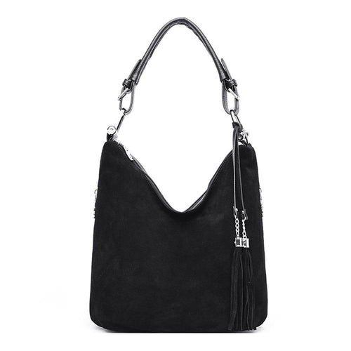 Luxury Handbag Women Bags Designer Crossbody Bags For Women Black Faux Suede Shoulder Bags