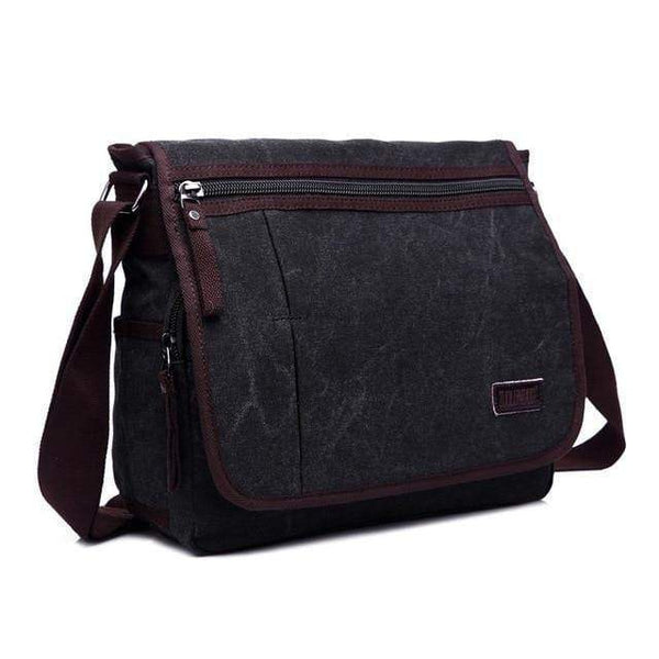 Planet Gates Black / (30cm<Max Length<50cm) Quality Men Canvas Bag Casual Travel Bolsa Masculina Men's Crossbody Bag Men Messenger Bags Large Capacity