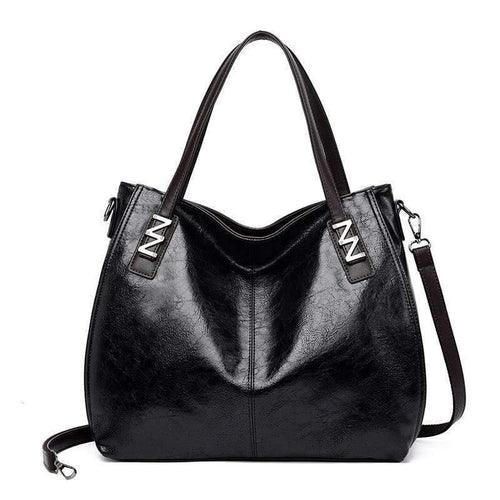 Women Oil Wax Leather Designer Handbags High Quality Shoulder Bags Ladies PU Leather Women Bags