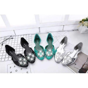 Planet Gates Black / 35 HTUUA 2018 New Arrival Women Flats Spring Summer Silk Crystal Fashion Ballerina Ballet Flat Shoes Slip On Work Shoes SX1043