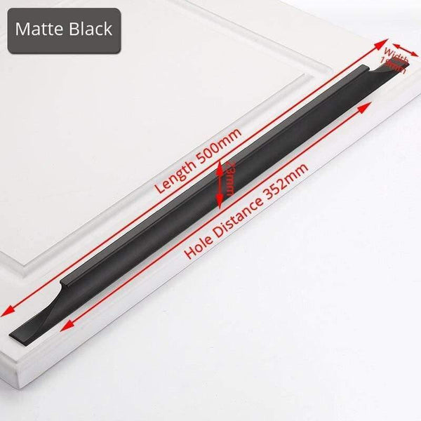 American Style Black Cabinet Handles Gold Solid Aluminum Alloy Kitchen Cupboard Pulls Drawer Knobs Furniture Handle Hardware