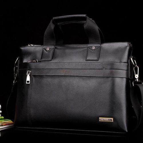 Planet Gates Black / 38x29x6cm Men messenger bags fashion leather bag men briefcase designer handbags high quality famous brand business men bag