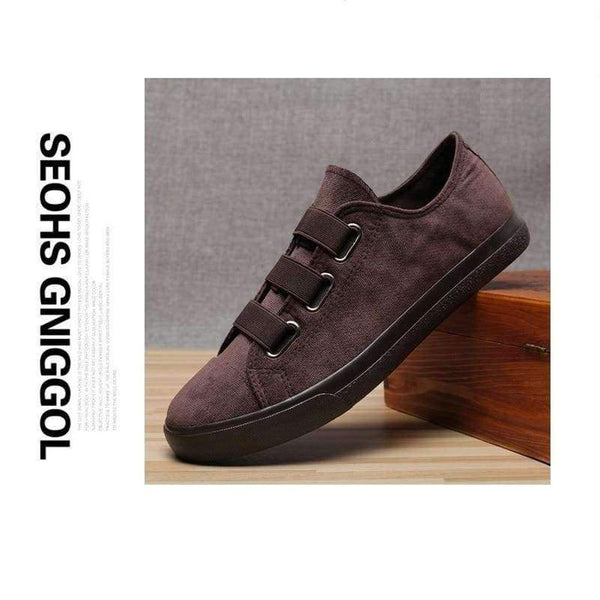 Planet Gates Black / 39 Leisure Brand Fashion Casual Men's Vulcanized Shoes Cool Punk Printed Slip-On Canvas Shoes For Male Comfort Flats Zapatos Hombre