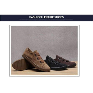 Planet Gates Black / 39 Leisure Brand Fashion Casual Men's Vulcanized Shoes Cool Punk Printed Slip-On Canvas Shoes For Male Comfort Flats Zapatos Hombre