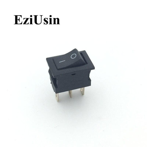 Planet Gates black 3p 1pcs On-Off KCD11 2Pin 2P Black Red Boat Car Rocker Switch 3A 250V 6A 125V AC Button KCD1-11 10*15 10x15 KCD117