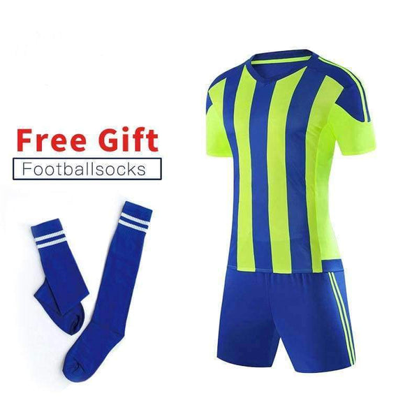 Planet Gates Black / 3XL Mens Football Jerseys Adults Soccer Clothes Sets Short Sleeve Teens Football Uniform Summer Soccer Tracksuit Jersey