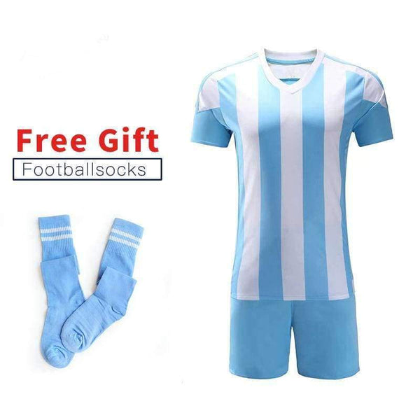 Planet Gates Black / 3XL Mens Football Jerseys Adults Soccer Clothes Sets Short Sleeve Teens Football Uniform Summer Soccer Tracksuit Jersey