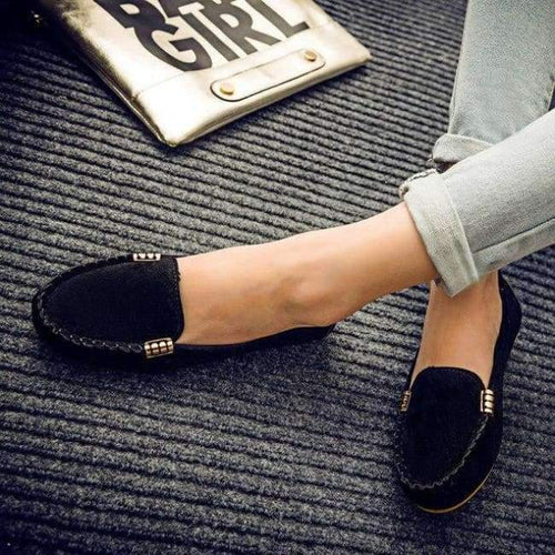 Planet Gates Black / 4.5 Spring Autumn Women Flats Woman Loafers Candy Color Slip on Flat Shoes Ballet Flats Comfortable Ladies shoes zapatos mujer 6735