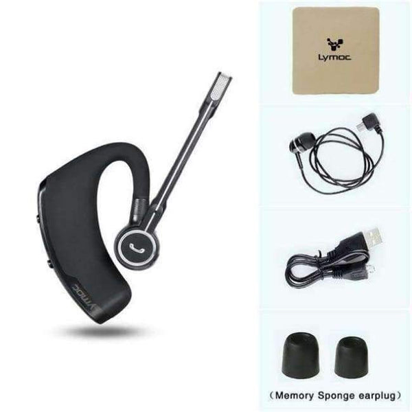 Planet Gates Black 4 Bluetooth Headset Business Car Wireless Headphones Stereo with Mic Sport Running Bluetooth Earphone Handfree HD Music
