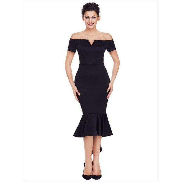 Planet Gates Black / 4 / China Asymmetrical Cocktail Dress 2018 Sexy Unique Tea Length Party Gown with Cap Sleeves Women Ladies Westido Coctel