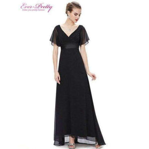 Planet Gates Black / 4 / China Evening Dresses  Padded Trailing Flutter Sleeve Long Women Gown 2018 New Chiffon Summer Style Special Occasion Dresses