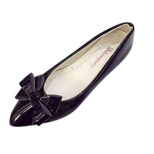 Planet Gates Black / 4 / China ladies shoes platform Fashion Bow Pointed Toe Women Flats Woman Flat Shoes Ballet Flats Ladies  #NFA