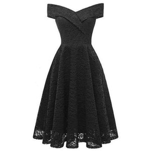 Planet Gates black / 4 Elegant formal party dress A-Line V-Neckline lace Women 2018 Short Vestidos Sexy Women Homecoming Dresses