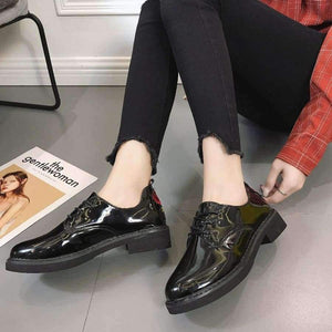 Planet Gates Black / 4 Kjstyrka 2018 Handmade Women Flats The paint on the skin Oxfords Shoes Woman Fashion flower Moccasins For Women Sapatos Mujer