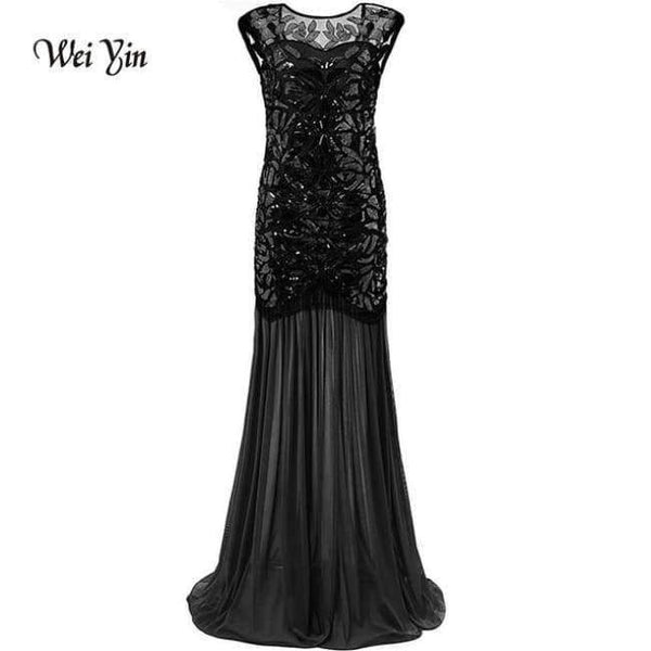 Planet Gates Black / 4 Luxury Mermaid Evening Dresses Backless Sleeveless Sexy Formal Crystal Beading Party Long Prom Dresses for Woman