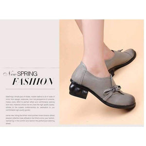 Planet Gates Black / 4 RUSHIMAN Spring Autumn Fashion Loafers 100% Genuine Leather Single Shoes Soft Casual Flat Shoes Women Flats mother shoes 35-40 #