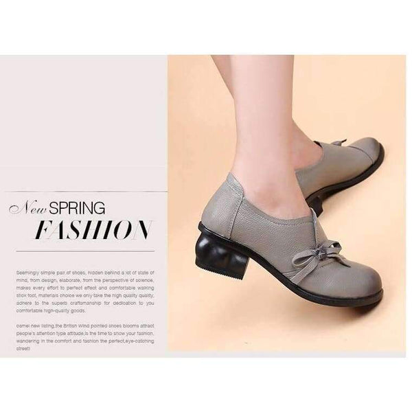 Planet Gates Black / 4 RUSHIMAN Spring Autumn Fashion Loafers 100% Genuine Leather Single Shoes Soft Casual Flat Shoes Women Flats mother shoes 35-40 #