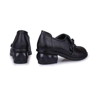 Planet Gates Black / 4 RUSHIMAN Spring Autumn Fashion Loafers 100% Genuine Leather Single Shoes Soft Casual Flat Shoes Women Flats mother shoes 35-40 #