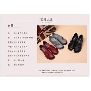 Planet Gates Black / 4 RUSHIMAN Spring Autumn Fashion Loafers 100% Genuine Leather Single Shoes Soft Casual Flat Shoes Women Flats mother shoes 35-40 #