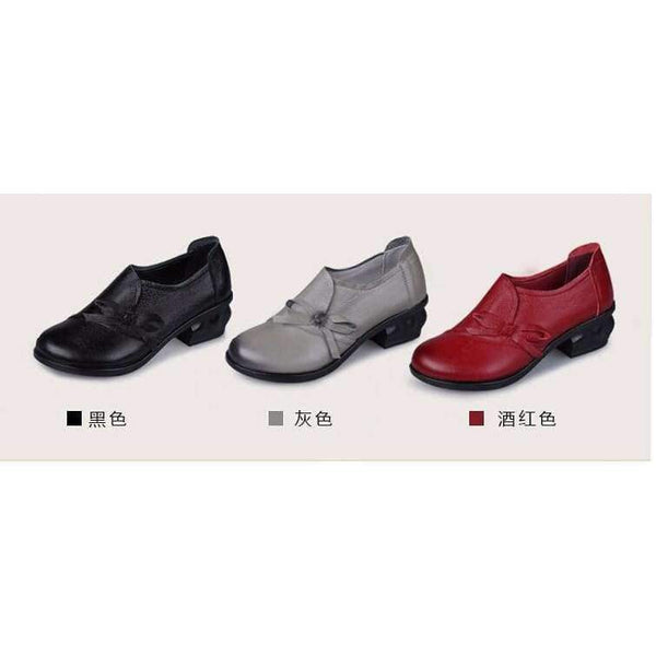 Planet Gates Black / 4 RUSHIMAN Spring Autumn Fashion Loafers 100% Genuine Leather Single Shoes Soft Casual Flat Shoes Women Flats mother shoes 35-40 #