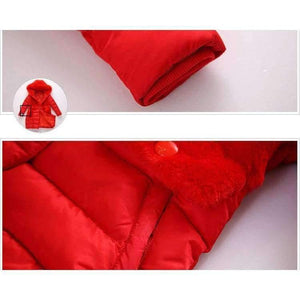 Planet Gates Black / 4 Winter Big Girls Warm Thick Jacket Outwear Clothes Cotton Padded Kids Teenage Coat Children Faux Fur Hooded Parkas P28