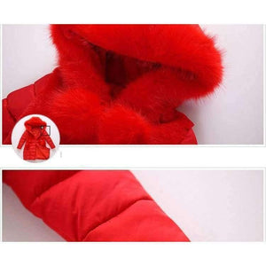 Planet Gates Black / 4 Winter Big Girls Warm Thick Jacket Outwear Clothes Cotton Padded Kids Teenage Coat Children Faux Fur Hooded Parkas P28