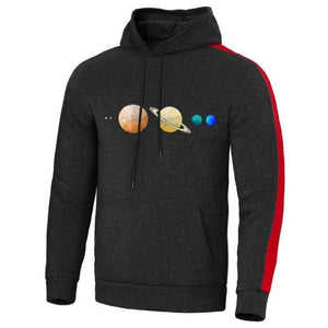 Planet Gates Black 4 / XL Solar System Planets Colour Mens Sweatshirt O-neck Hip Hop Hoodie Leisure Polyester Clothing  Autumn Moletom Masculino