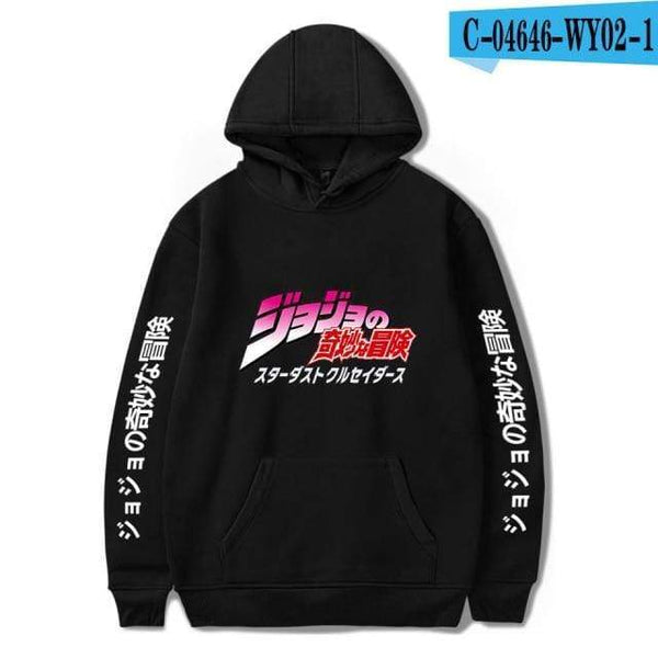 Planet Gates black 4 / XXS JoJo's Bizarre Adventure Hoodies Sweatshirts Men Women Harajuku Hoodies Anime Fashion Hoodie Japanese Streetwear Cartoon Hoodies