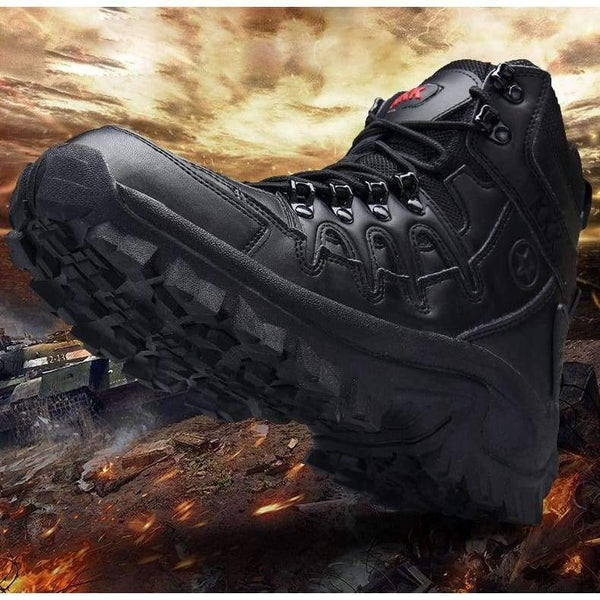 Planet Gates Black / 40 Winter/Autumn Men High Quality Brand Military Leather Boots Special Force Tactical Desert Combat Boats Outdoor Shoes Snow Boots
