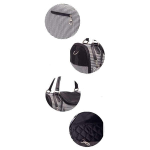 Planet Gates Black / 40x26x20cm Portable Outdoor Pet Cat Dog Carrier Bag With Purse Pu Leather Travel Small Dog Chihuahua Teddy Carrying Bag Handbag