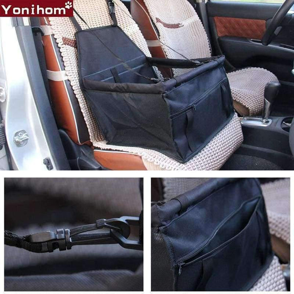 Planet Gates Black / 40x30x25 CM Breathable Car Seat Pad Safe Carry House Cat Puppy Bag Car Travel Accessories Waterproof Dog Seat Bag Basket Pet