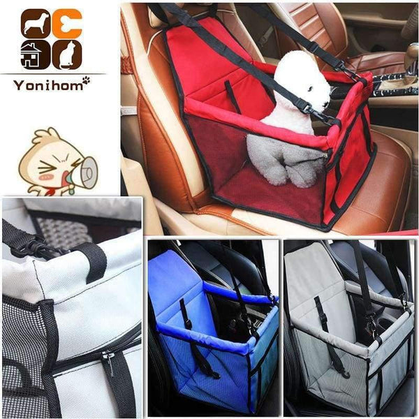 Planet Gates Black / 40x30x25 CM Breathable Car Seat Pad Safe Carry House Cat Puppy Bag Car Travel Accessories Waterproof Dog Seat Bag Basket Pet