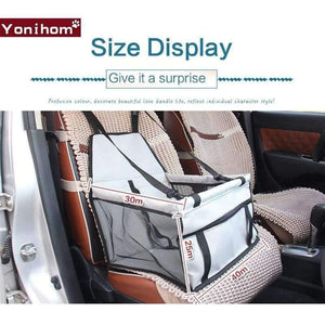 Planet Gates Black / 40x30x25 CM Breathable Car Seat Pad Safe Carry House Cat Puppy Bag Car Travel Accessories Waterproof Dog Seat Bag Basket Pet